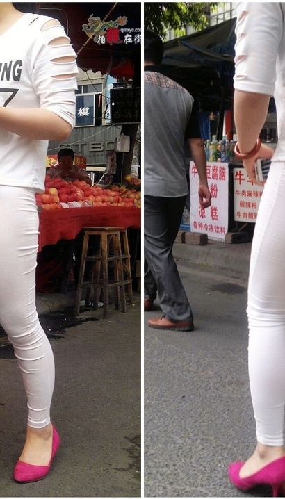 一位婉风流转的极品紧身裤美腿女生[SH-Y35Q]